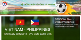 đặt vé bóng đá online uy tín